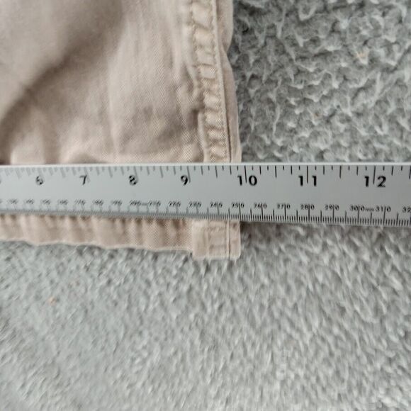 Banana Republic Pants Mens 36x30 Beige Khaki Herringbone Stripe Pattern Flaps - Picture 5 of 10